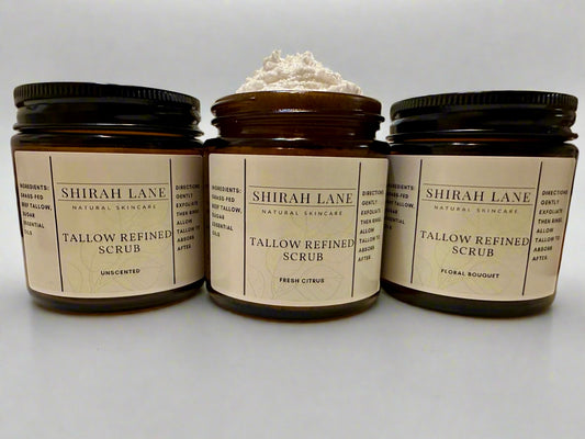 Tallow Refined Scrub (Bergamot Cedarwood)